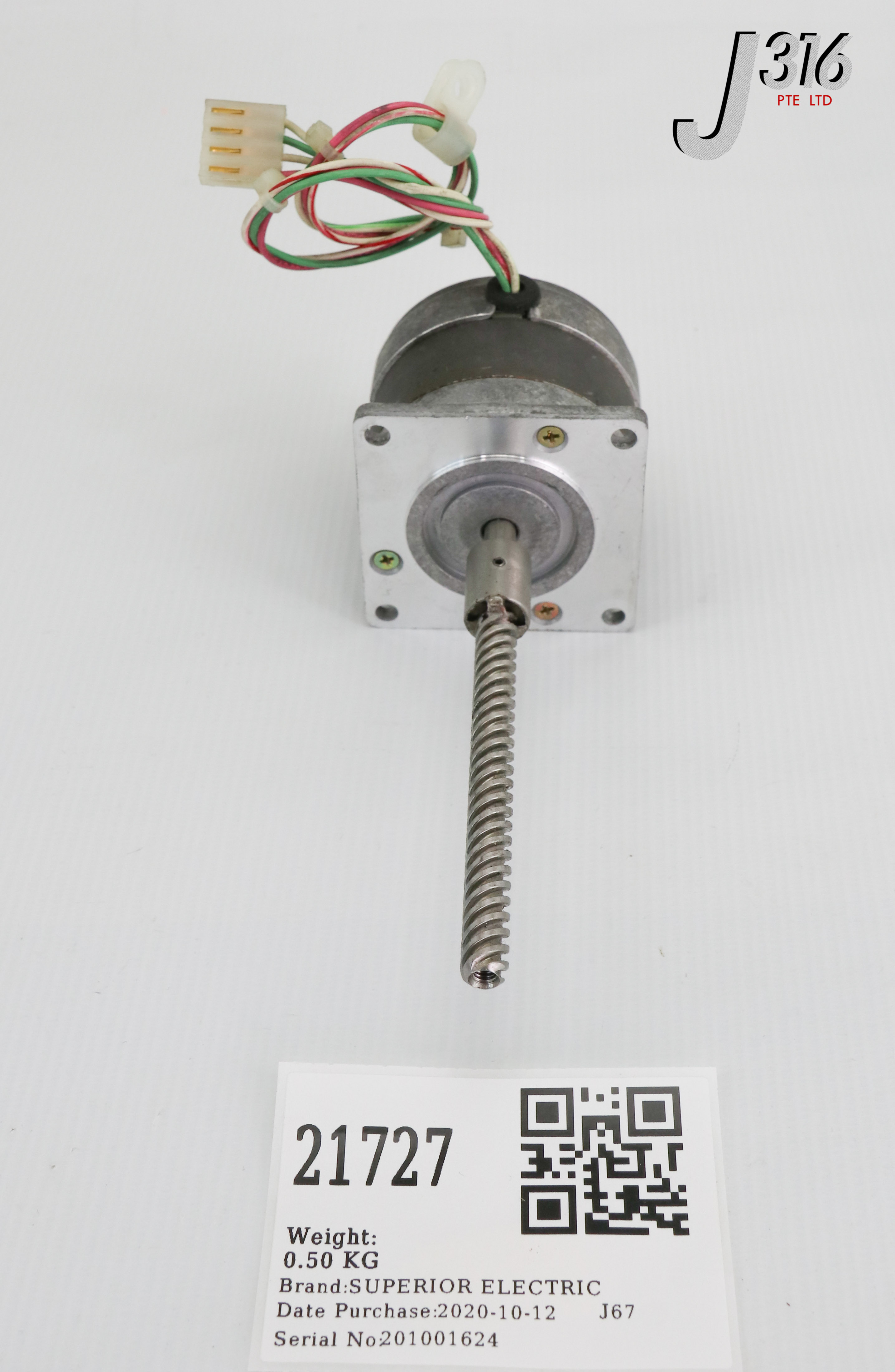 21727 SUPERIOR ELE SLO-SYN SYNCHRONOUS/STEPPING MTR W/ BALL SCREW